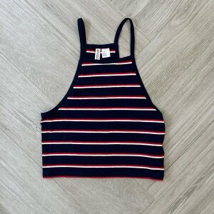 H&M Divided Racerback Cropped Tank Top Small